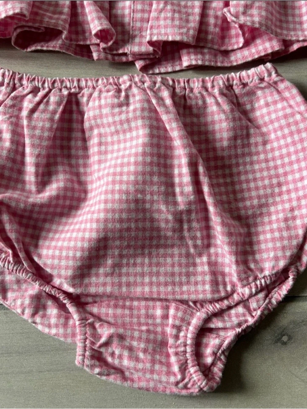 NWT Ralph Lauren Pink Gingham Dress & Bloomers Set - Picture 3 of 4